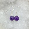 Boucles d'oreilles Argent - Perles Améthyste