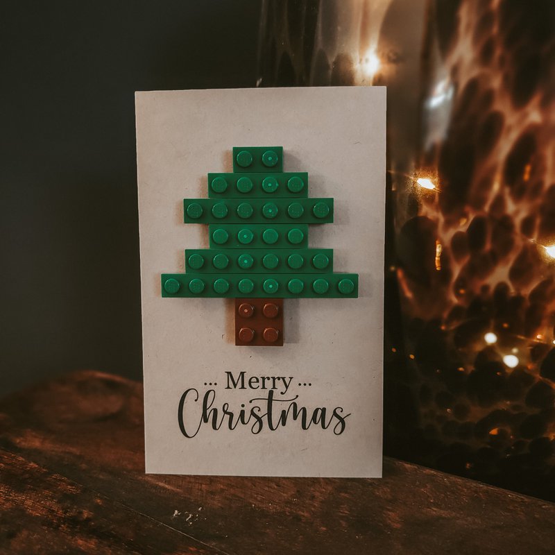 Lego-Weihnachtskarte - Weihnachtsbaum