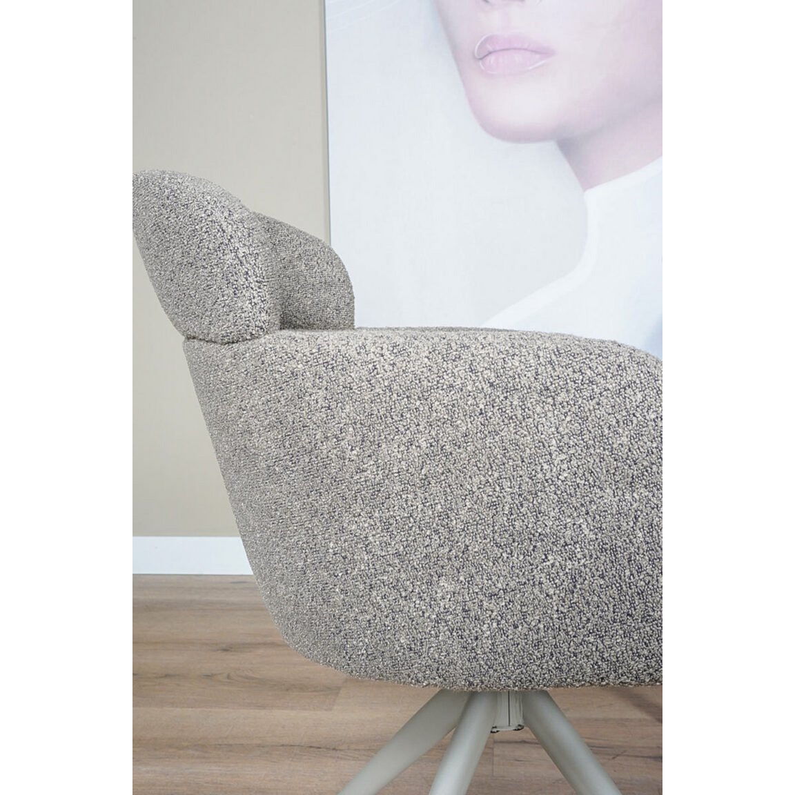 Speisesaalstuhl Chase - Bouclé - Brown