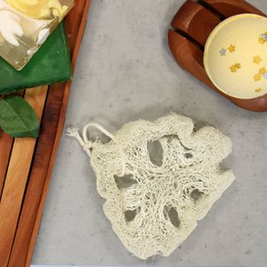 Egyptische luxe luffa met katoenen koord - niet-gecomprimeerd