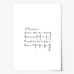 Poster: There are so many beautiful reasons to be happy