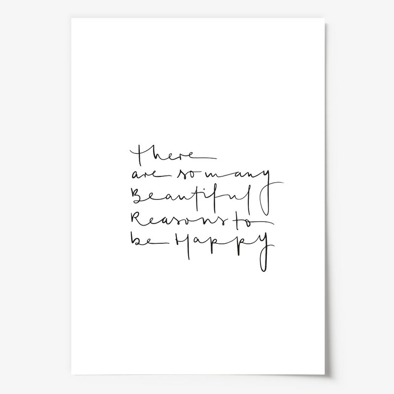 Poster: There are so many beautiful reasons to be happy
