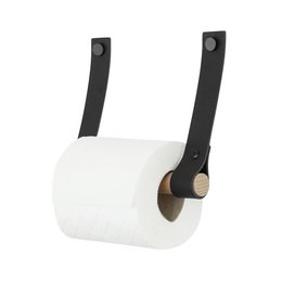 Leather toilet roll holder