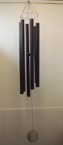 Toned XXL Black Metal Wind Chimes