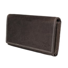 Large Buffalo Leather Wallet with Flap - 3 Colours - Arrigo