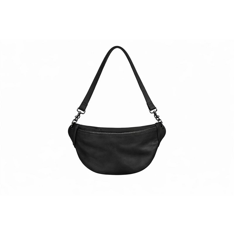 HIP BAG Leder sort