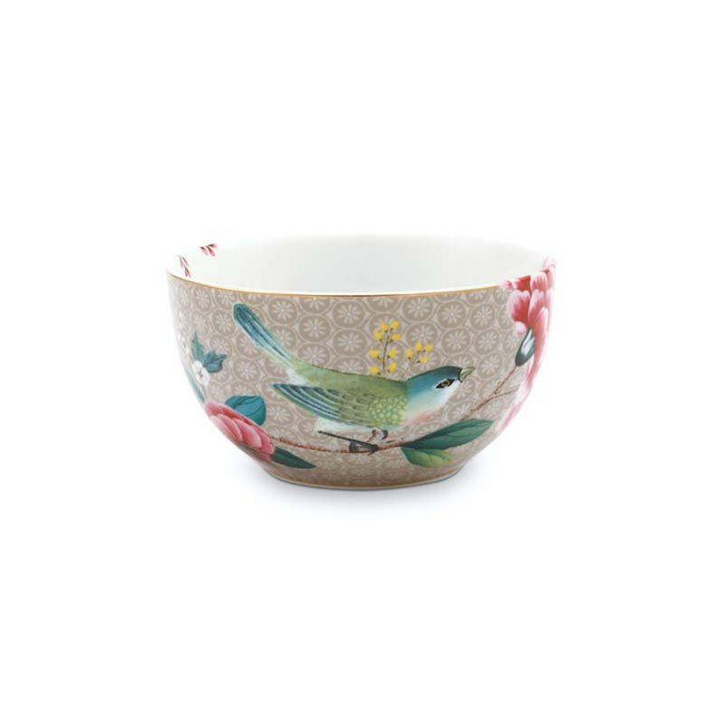 Bowl Blushing Birds Khaki 12cm