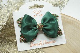 Satin Glitter bows
