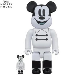 Set 400% e 100% Bearbrick - Topolino (Notte)