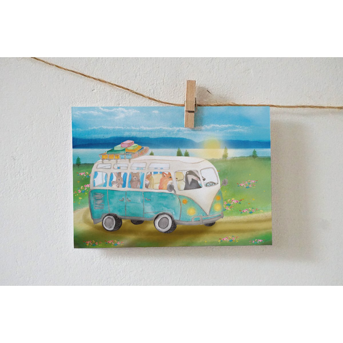 Kaart De wielen van de bus