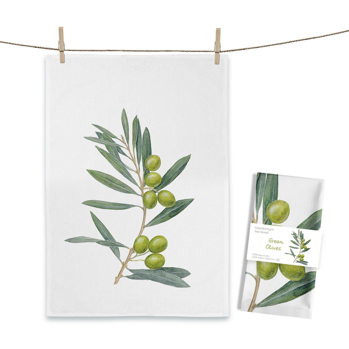 Geschirrtuch Green Olives