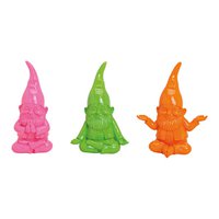Dwarf yoga made of poly, 3 assorted, W15 x D10 x H19 cm