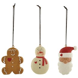 Resin set of 3 Xmas Friends 6,2 cm Isabelle Rose