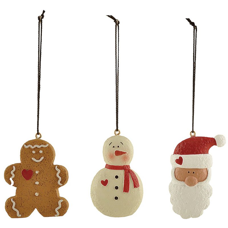 Resin set of 3 Xmas Friends 6,2 cm Isabelle Rose