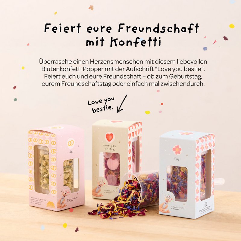 Blütenkonfetti - Love You Bestie