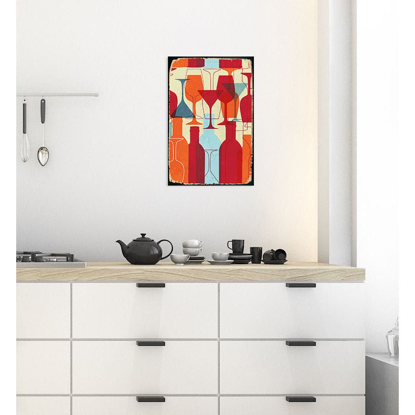 Blechschild - Tanto vino 20x30cm