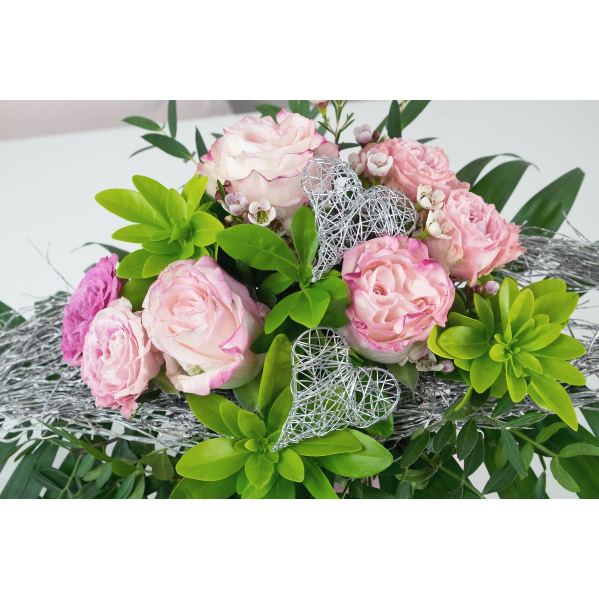 ACC Herz spitz, 4cm, silber, Box/18 Stk.