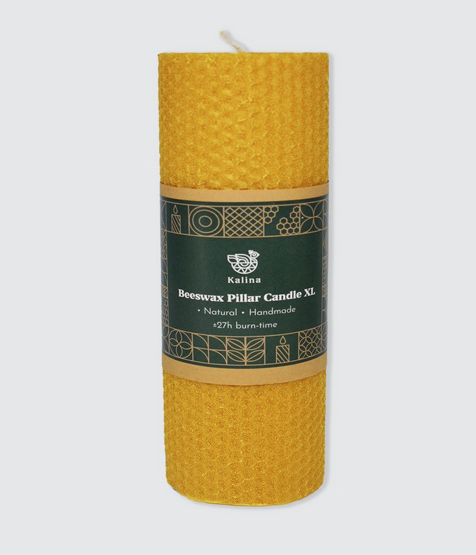 Bougie Pilier Cire d'Abeille 27H