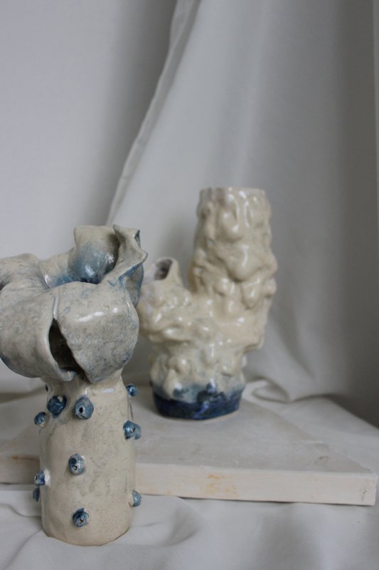 Big Coral Handmade Ceramic Vase