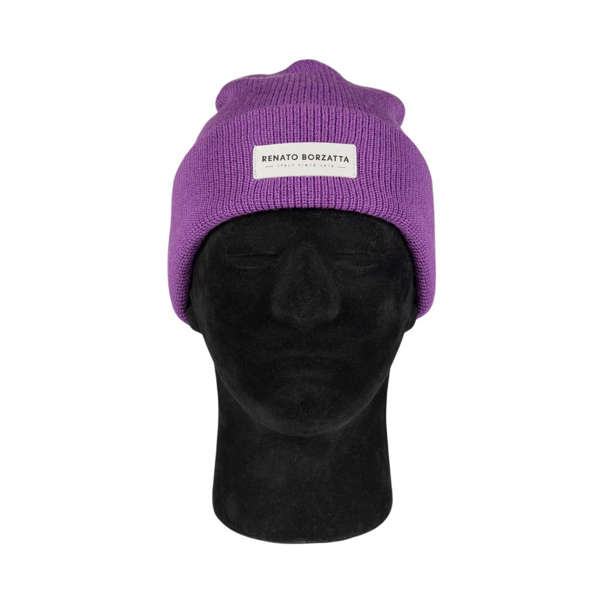 RB5001Y | Monviso double -layer jersey beeh Mixed wool Made in Italy. Purple color - single size