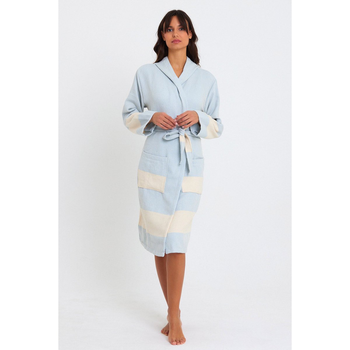 Diamond Bathrobe - Baby Blue