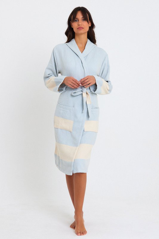 Diamond Bathrobe - Baby Blue