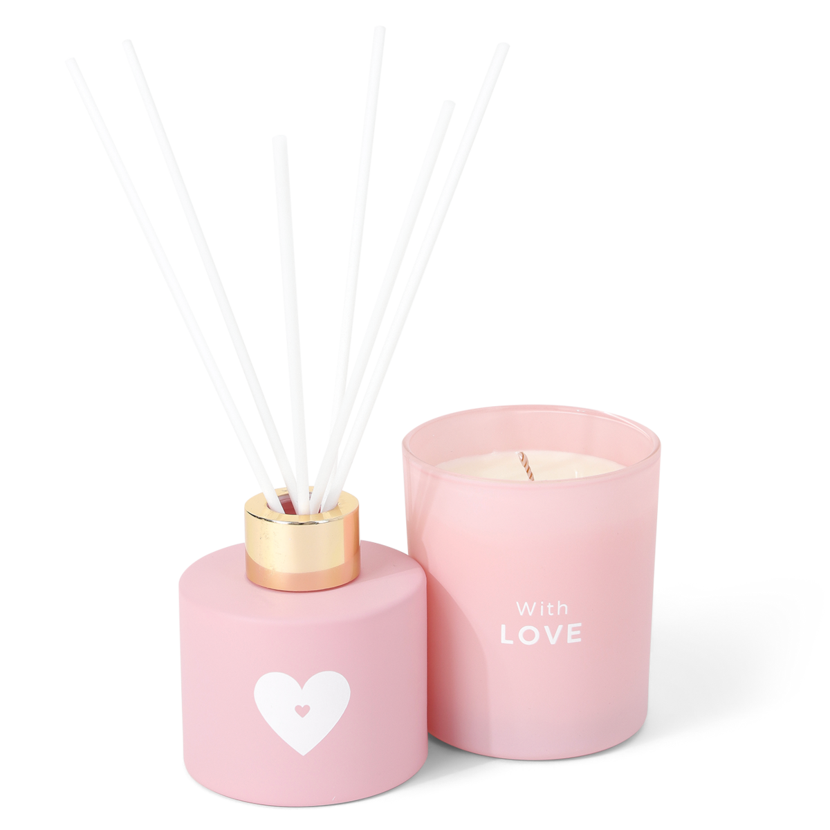 Candle & Diffuser Giftset - med kærlighed
