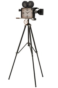 J -Line KLOK -Kamera auf Stativ - Metall - Schwarz - 75 cm