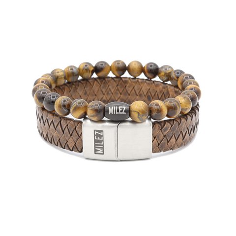 Heren armbanden Set 'Golden Glow'