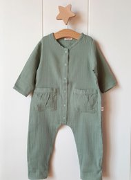 Unisex-Strampler aus Musselin / 100 % Bio-Doppelgaze-Baumwolle