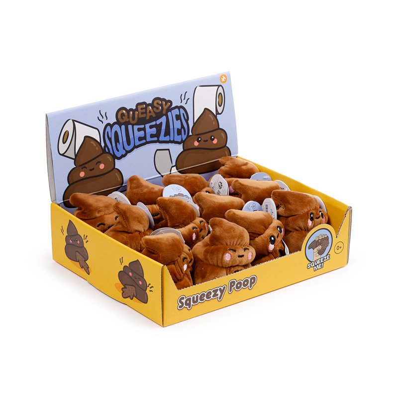 Jouet à presser en peluche Queasy Squeezies