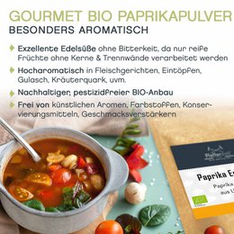 Sød paprika, stødt, ungarsk, ØKOLOGISK, 250g