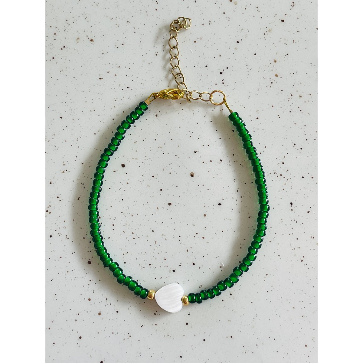 Bracelet Coeur Vert