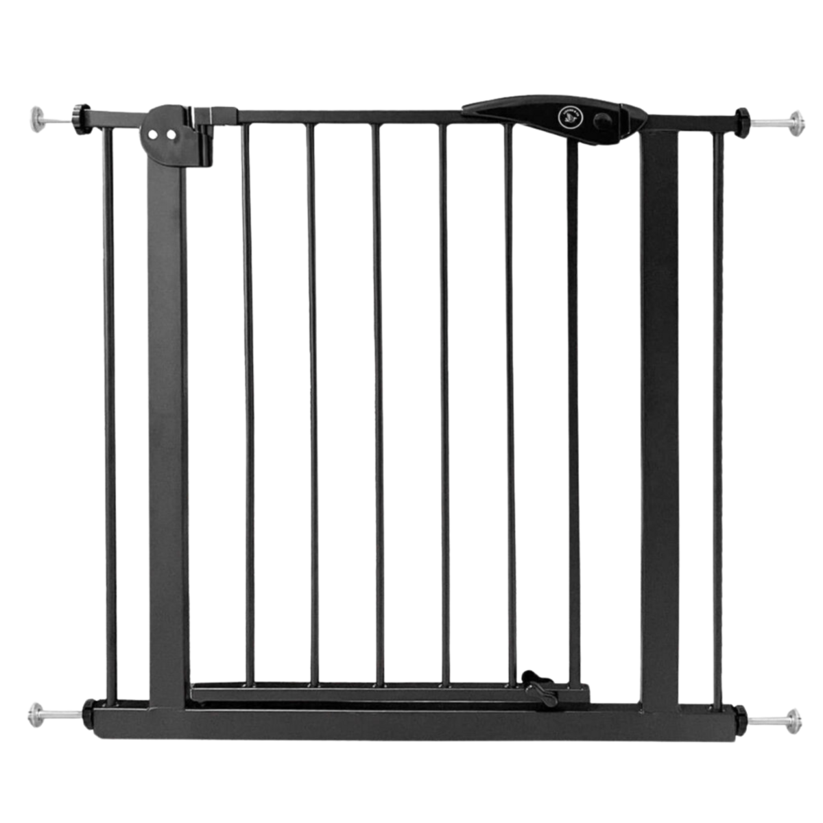 Liefjes & Co Stair Gate Without Drilling - 75 to 95 cm - Safety gates - Child gate - Clamp mounting - Black - White