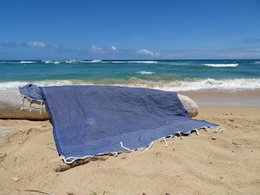 Toalla de Hammam Fouta Waffle - Azul Oscuro - 100x200cm