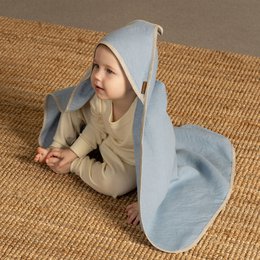 Asciugamano per bambini con cappuccio in lino