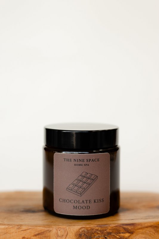 EDIZIONE LIMITATA - Candela d'atmosfera CHOCOLATE KISS - Mini in vetro marrone