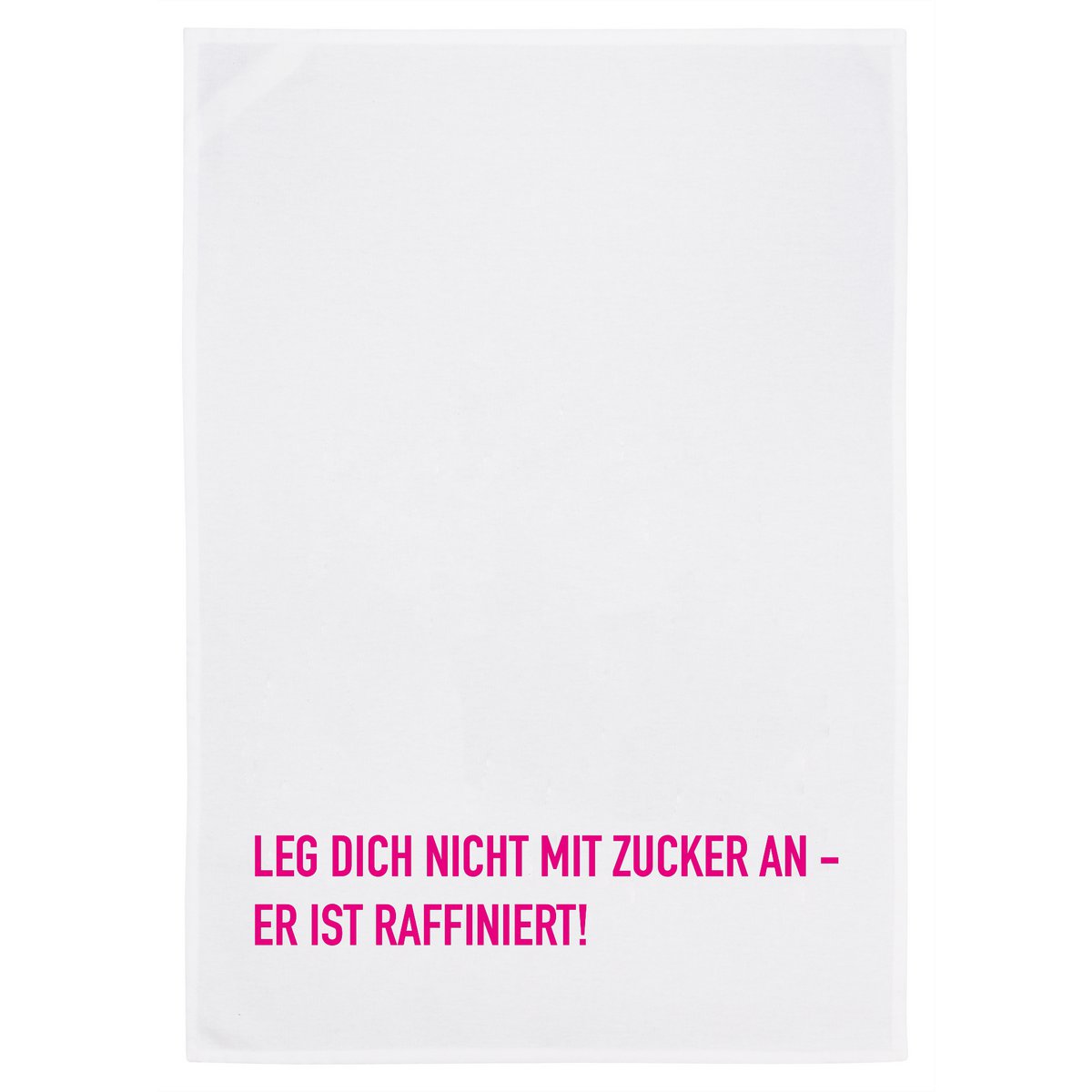 Theedoek wit, verfijning in roze