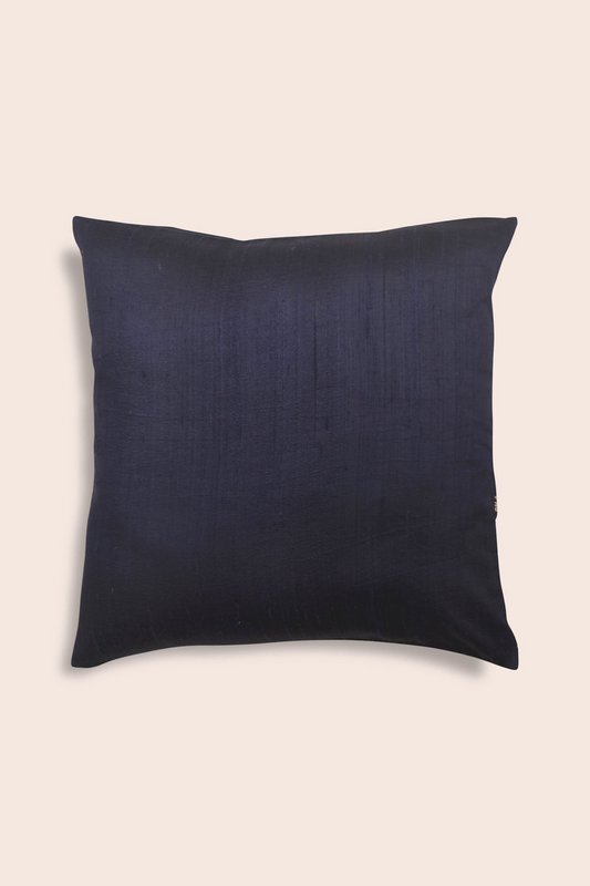 Cojín | Funda de seda Dupion tejida a mano Borde Dabka | 41x41cm