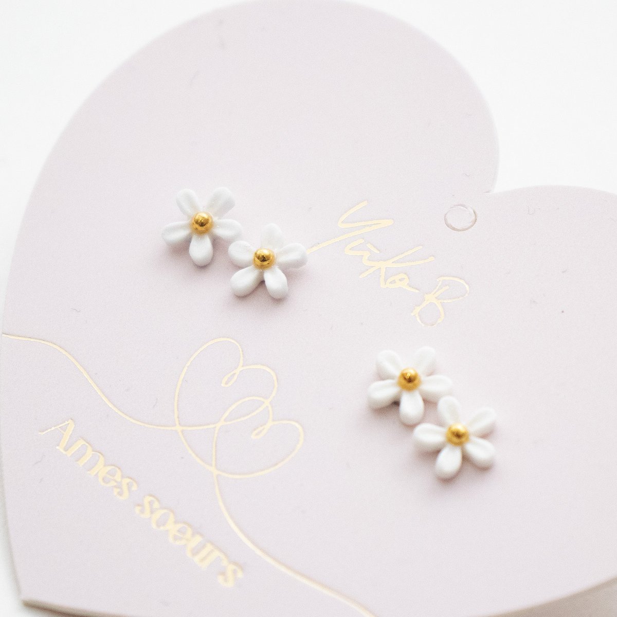 Duo Earrings - Soul Mates - Milk Flowers