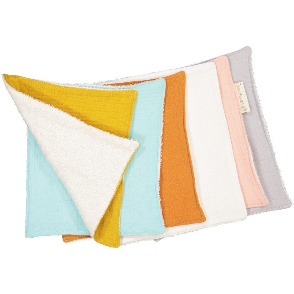 Veelkleurige wasbare handdoek (per 6)