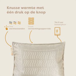 Pleafs® Warmtekussen Boho 45x60cm Dark Vanilla
