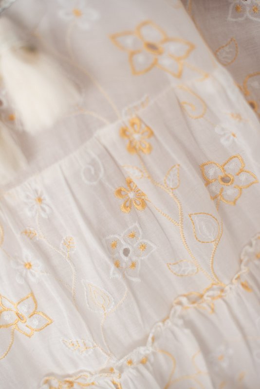 Dress Lia white shell
