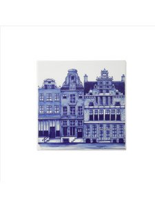 Fliesenkanalhäuser Nr.2 - Delft Blue - 13 cm