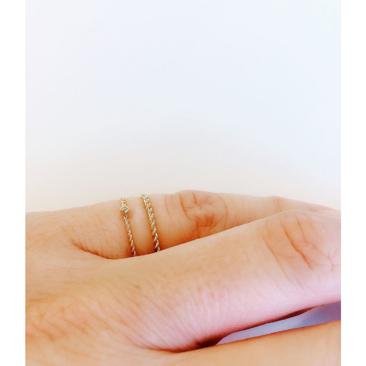 Pierścionek R329 Gold 'Toczenie stali'