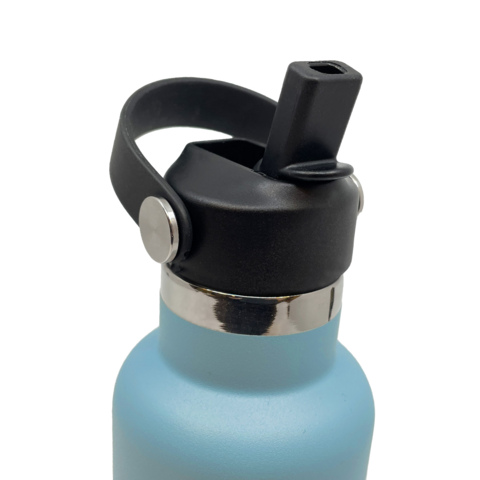 Straw cap for drinking bottle - Black