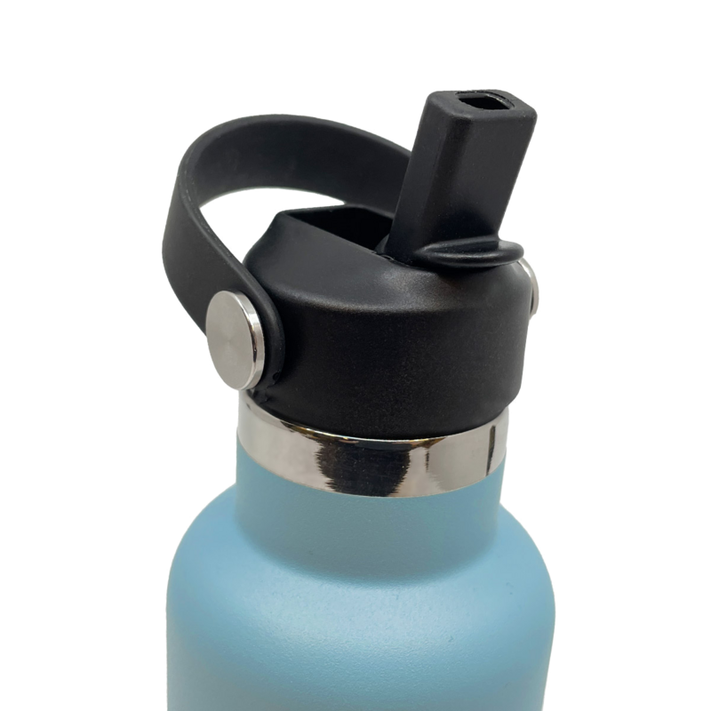 Straw cap for drinking bottle - Black