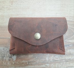 Faltbrieftasche - Analinenleder - handgefertigt - Fuchs