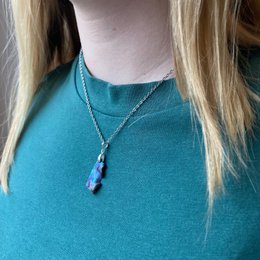 Muschelkette | Paua 40 cm, bester Ozeanliebhaber-Surfer-Schmuck, natürlich und farbenfroh