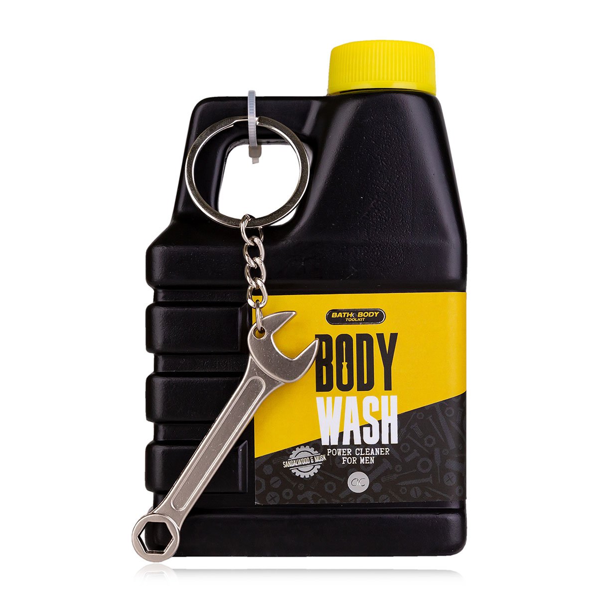 Gel de douche pour hommes Bath + boîte à outils du corps dans une cartouche en forme de porte-clés